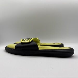 Under Armour 4D Foam Slides Black Yellow Comfort Slip On 1226875-009 Men’s S: 7